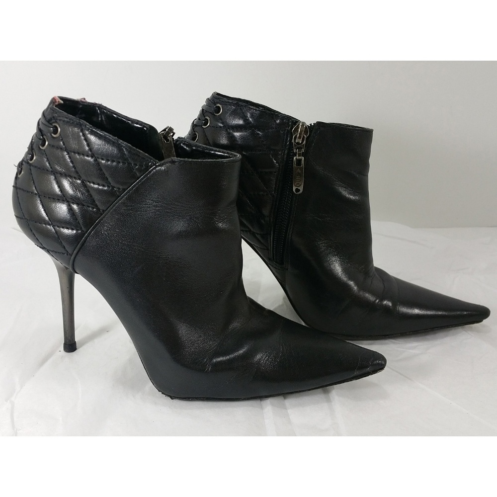 ALDO Black Quilted Ankle Boots